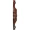 Ekena Millwork Hamilton Ceiling Medallion (Canopies up to 3 3/4"), 17 3/8"OD x 1 3/4"P, Burnished Mahogany Crackle CM17HABMC - alternate 2